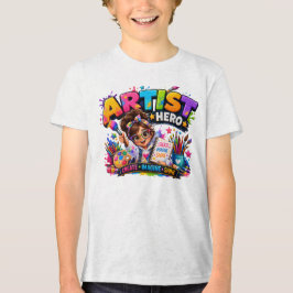 Kinder-Künstler-Shirt | Zukünftiger Künstler Kunst Tri-Blend Shirt