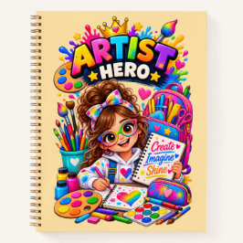Kinder-Kunstnotizbuch | Kreatives Journal für jung Notizblock