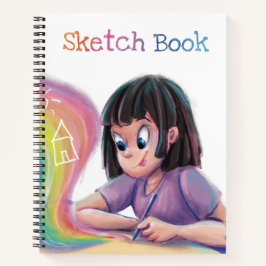 Kinder Kunstskizzenbuch | Bist du gelangweilt? Notizblock