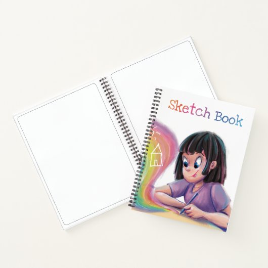 Kinder Kunstskizzenbuch | Bist du gelangweilt? Notizblock (Innenseite)