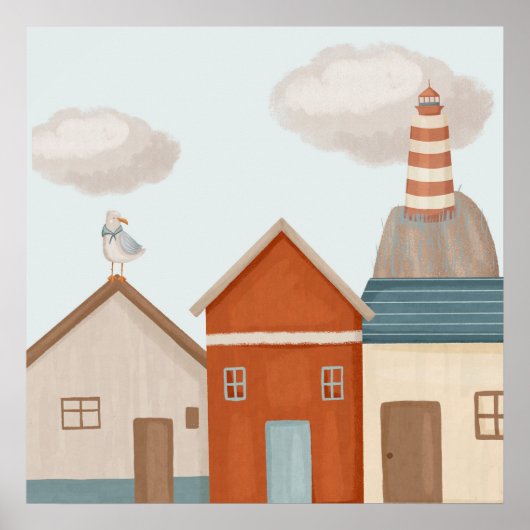 Kinder Küstenkunst Print Poster (Vorne)