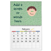 Kinder lächeln Faces personalisieren Sie Ihre eige Kalender (Feb 2026)