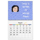 Kinder lächeln Faces personalisieren Sie Ihre eige Kalender (Mär 2026)