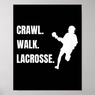 Kinder Lacrosse Kinder Crawl Laufen Lacrosse Boys  Poster