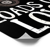 Kinder Ladung Liebe Traktor Niedlicher Valentinsta Poster (Ecke)