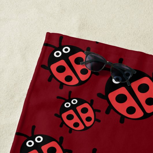 Kinder Ladybird Ladybug Strandtuch (Beispiel)