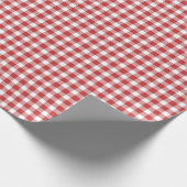 Kinder Landpicknick Gingham Geschenkpapier (Ecke)