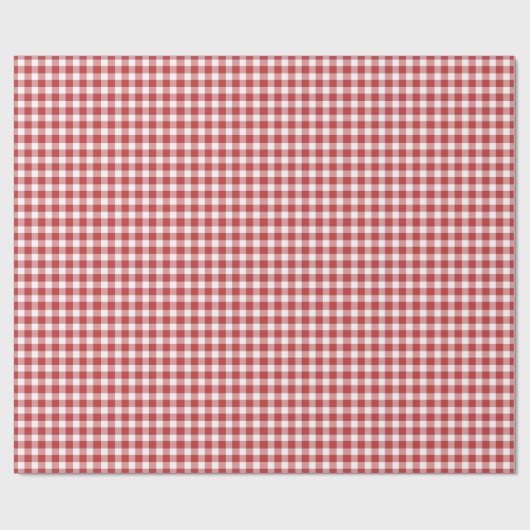 Kinder Landschaft Picnic Gingham Geschenkpapier (Flach)
