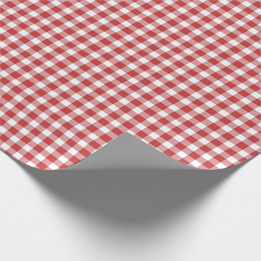 Kinder Landschaft Picnic Gingham Geschenkpapier (Ecke)