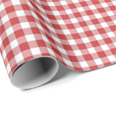 Kinder Landschaft Picnic Gingham Geschenkpapier (Rolleneckpunkt)