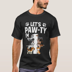 Kinder Lasse Pawty I m 1 Welpe Hund 1st Birthday P T-Shirt