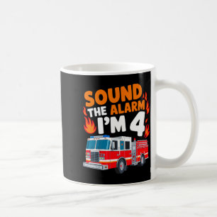 Kinder lassen den Alarm ertönen Ich bin 4 Jahre al Kaffeetasse