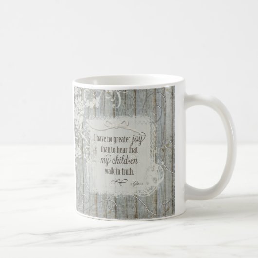 Kinder laufen in Wahrheit - 3 John 1:4 Kaffeetasse (Rechts)