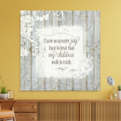 Kinder laufen in Wahrheit - 3 John 1:4 Leinwanddruck (Insitu (Wohnzimmer))