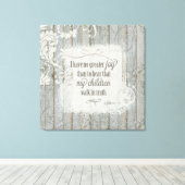 Kinder laufen in Wahrheit - 3 John 1:4 Leinwanddruck (Insitu (Holzboden))