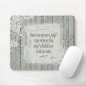 Kinder laufen in Wahrheit - 3 John 1:4 Mousepad (Mit Mouse)