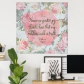 Kinder laufen in Wahrheit Poster (Heimbüro)