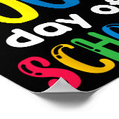 Kinder Lehrer Geschenk zum 100. Schultag Poster (Ecke)