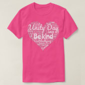 Kinder Lehrer Kindheit Unity Day Orange Heart Be K T-Shirt (Design vorne)