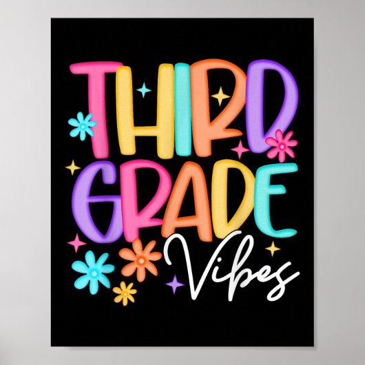 Kinder-Lehrer-Preppy der dritten Klasse Poster (Vorne)