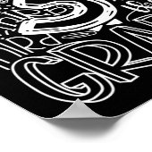 Kinder Lehrer zurück zur Schule 3. Klasse Typogr Poster (Ecke)