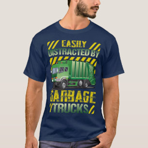 Kinder leicht abgelenkt durch Müllwagen T-Shirt
