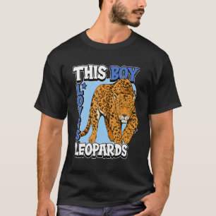 Kinder Leopard Quote Wildcat Dieser Junge Lieben L T-Shirt