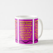 KINDER LERNEN CUP-WÖRTER KAFFEETASSE (VorderseiteRechts)