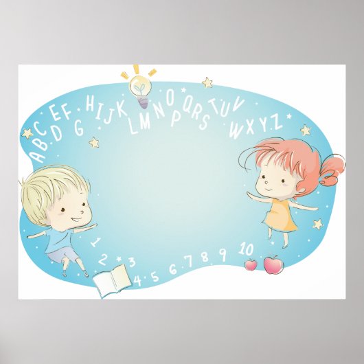 Kinder lernen poster (Vorne)