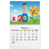 Kinder Lernkalender – ABC & 123 Bildung Kalender (Feb 2027)
