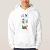 Kinder lesen Bücher Hoodie (Vorderseite)