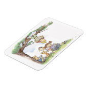 Kinder lesen Bücher Magnet (Linke Seite)