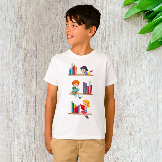 Kinder lesen Bücher T-Shirt (Von Creator hochgeladen)