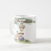 Kinder lesen unter einem Baum Kaffeetasse (Vorderseite Links)