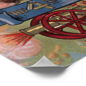 Kinder Leuchtfeuerwerke Poster (Ecke)