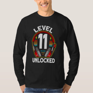 Kinder-Level 11 Videospiel-Gamer-Gaming 11 t T-Shirt