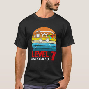 Kinder Level 7 Unlock Video Gamer 7. Geburtstag Me T-Shirt