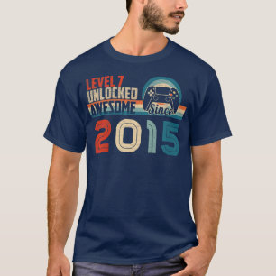 Kinder Level 7 Unlock Video Gamer Geburtstag Phant T-Shirt
