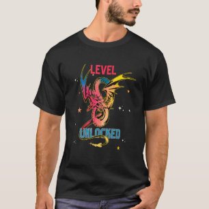 Kinder Level 8 Unlocks Video Gamer 8. Geburtstagsk T-Shirt