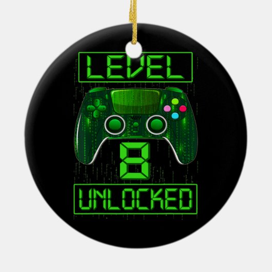 Kinder Level 8 Unlocks Video Gamer 8. Keramik Ornament (Hinten)