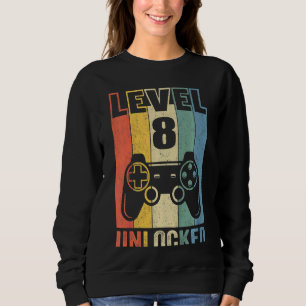 Kinder-Level 8 unverschlossenes Videospiel 8. Gebu Sweatshirt