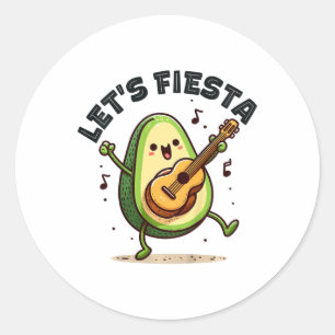 Kinder Ließ Fiesta 5 Cinco de Mayo für Kleinkinder Runder Aufkleber