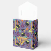 Kinder Lila Retro Witchy Halloween Geschenkschachtel (Geöffnet)