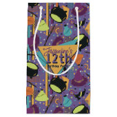 Kinder Lila Retro Witchy Halloween Kleine Geschenktüte (Vorderseite)