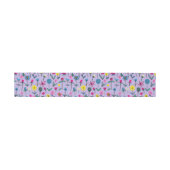 Kinder Lilac Floral Pattern Geburtstag Einladungsbanderole (Flach)