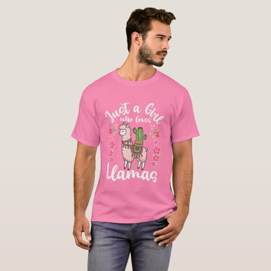 Kinder Llama Nur ein Mädchen, das Llamas T-Shirt (Vorne ganz)