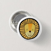 Kinder Löwe Dschungel Tier Button (Vorne & Hinten)