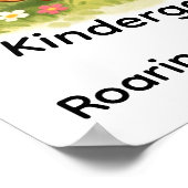 Kinder Löwe Elefant Giraffe Abschlussfeier Poster (Ecke)