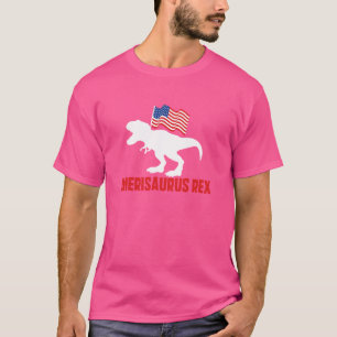 Kinder lustig 4. Juli Amerisaurus Rex Amerikaner T-Shirt