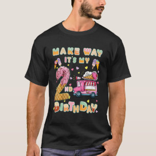Kinder Mach, dass es mein 2. Geburtstags-Eisstaple T-Shirt